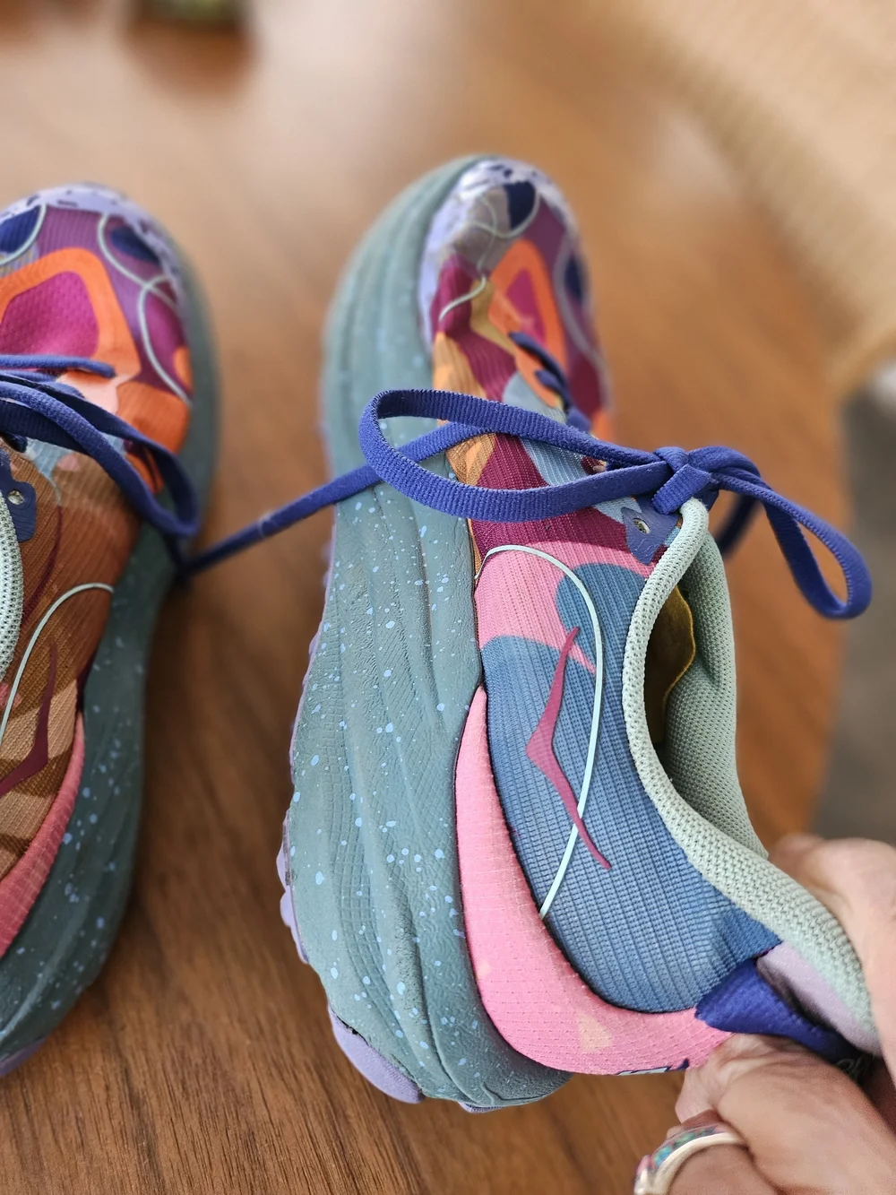 Hoka Speedgoat 6 Studio Proba Sneakers Teal, Orange & Pink, Purple 6MD